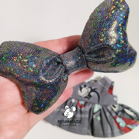 Labubu Nightmare Before Christmas Vampire Teddy Dress with Oversized Bow - Picture 3 of 6